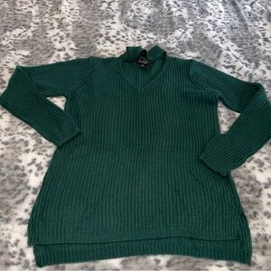 Questions? Green Sweater